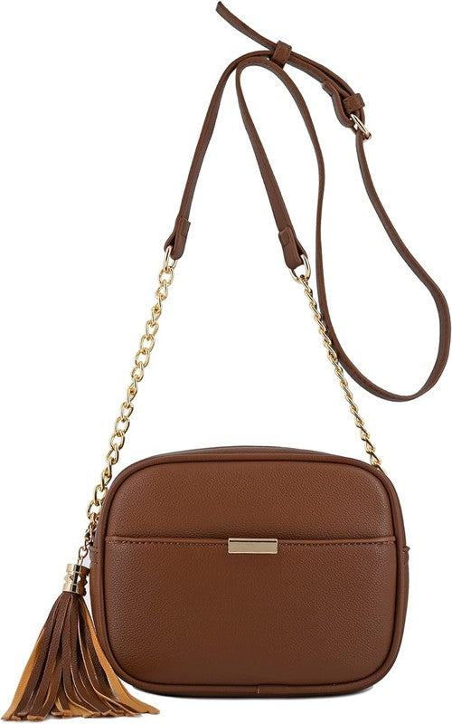 Tassel Small Crossbody Bag Camera Bag - Pikemla