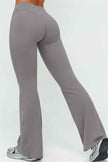 The Lushness V-Back Sports Bra Flared Leggings 2-Piece Set