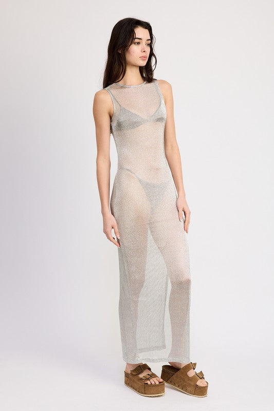 Sheer Maxi Coverup - Pikemla