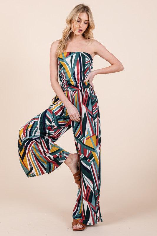 Wide Leg Jumpsuit with Pockets - Pikemla