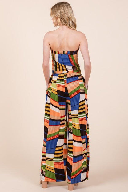 Wide Leg Jumpsuit with Pockets - Pikemla