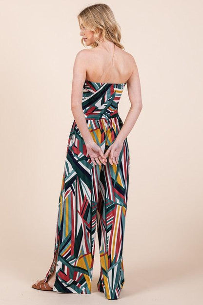 Wide Leg Jumpsuit with Pockets - Pikemla