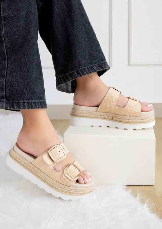 MONIQUE TH BUCKLED FASHION WEDGES