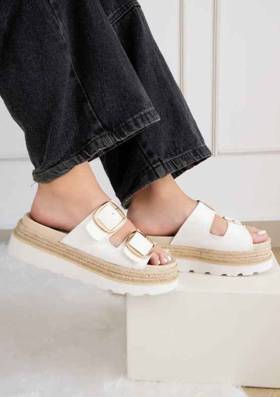 MONIQUE TH BUCKLED FASHION WEDGES