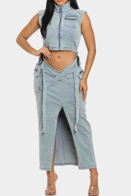 Modern Edge Denim dress
