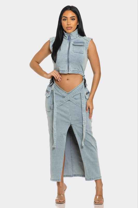 Modern Edge Denim dress