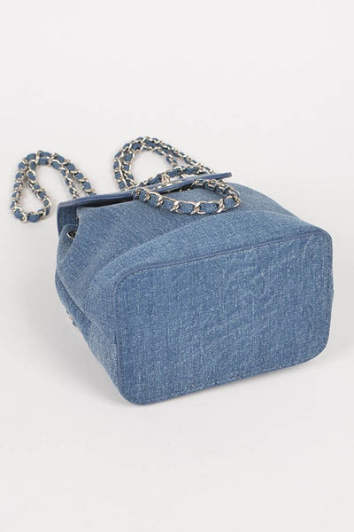 Denim Fashion Backpack - Pikemla