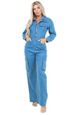 WOMEN FASHION DENIM JUMPSUIT