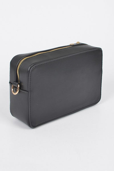 Patent Finish Top Handle Convertible Clutch Bag - Pikemla