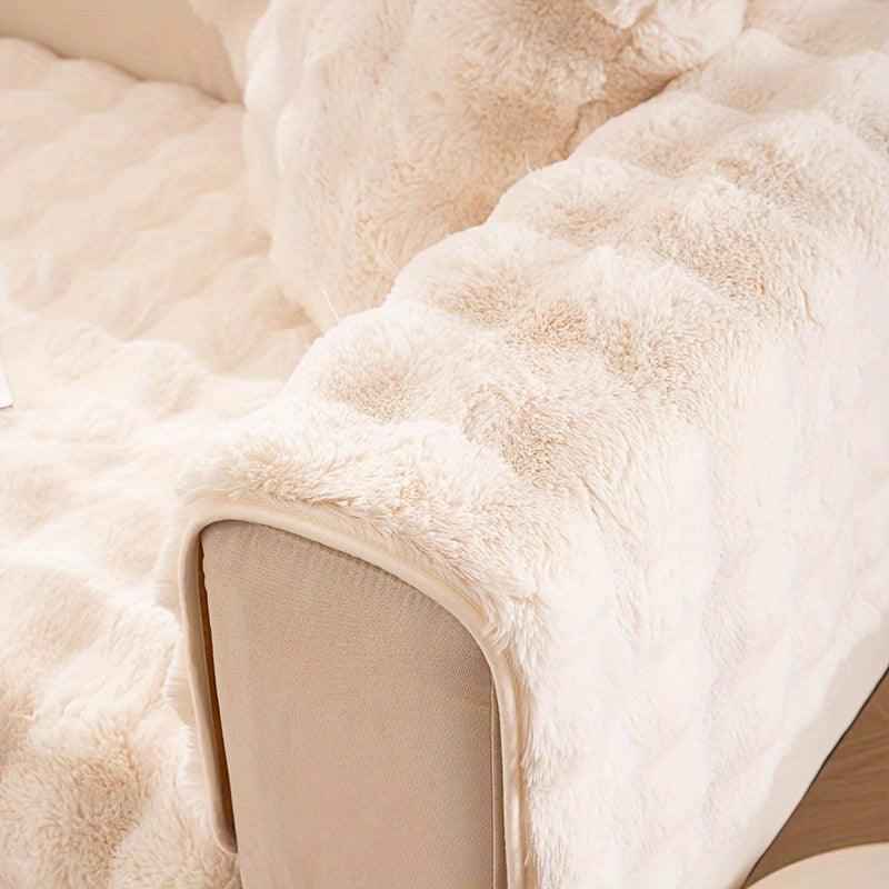 Molly Mutt Couch Cover - Soft, Cozy, and Non-Slip Plush Sofa Protector