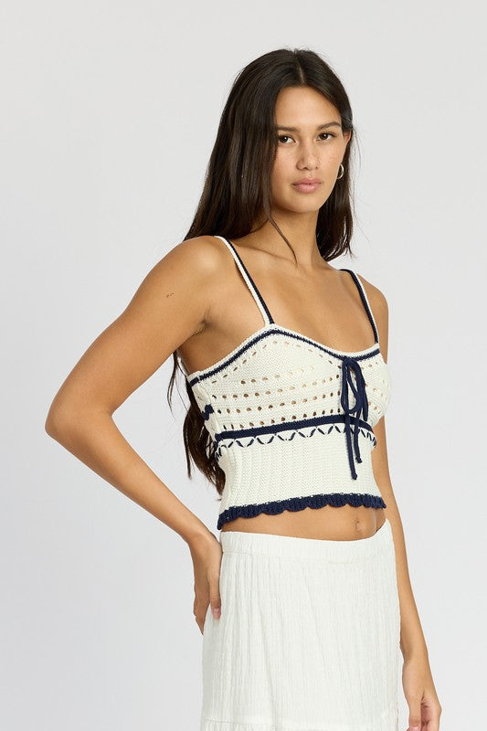 Mila Crochet Crop Top - Pikemla