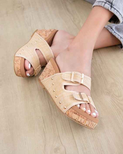 CADE WOMEN'S CORK DESIGN WEDGE - PLATFORM