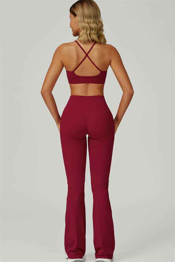 The Flourish Sports Bra Flared Leggings 2-Piece Set