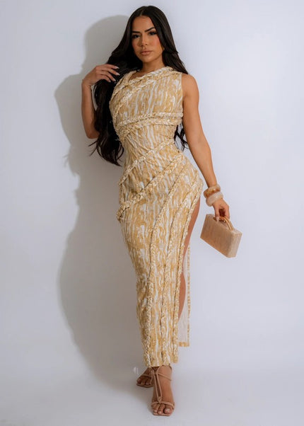 Sun-Kissed Desert Dunes Dress - Pikemla