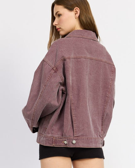 Oversized Denim Jacket - Pikemla