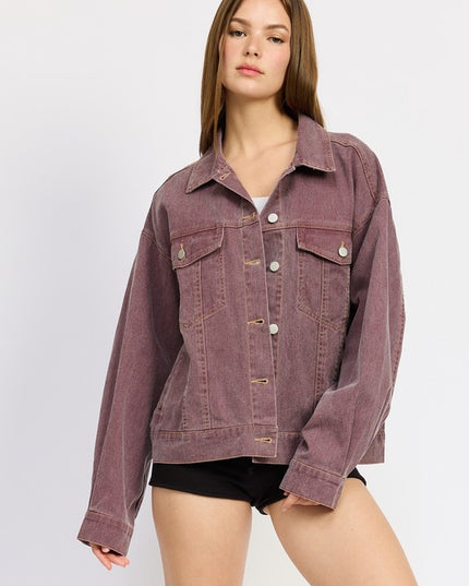 Oversized Denim Jacket - Pikemla