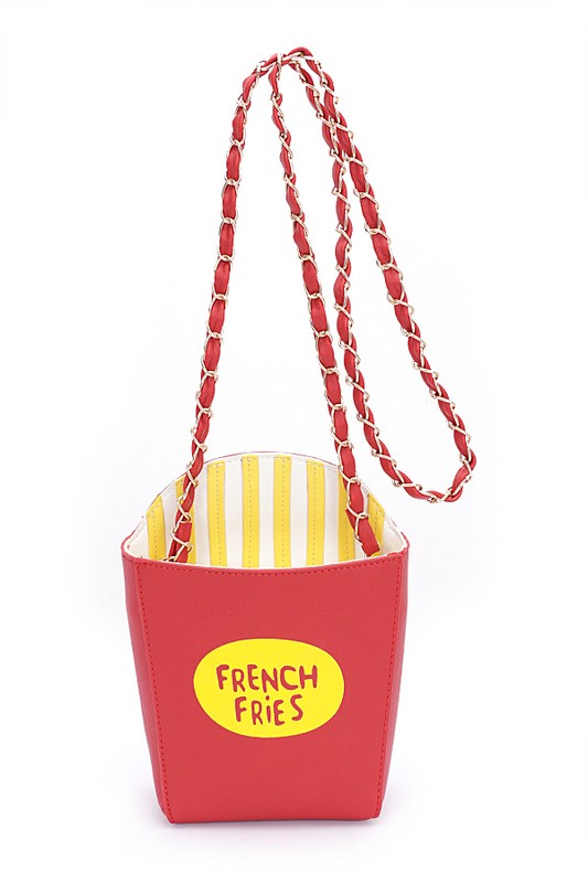 French Fries Crossbody Swing Clutch - Pikemla