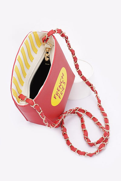 French Fries Crossbody Swing Clutch - Pikemla