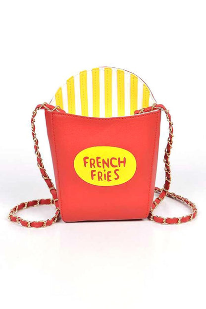 French Fries Crossbody Swing Clutch - Pikemla