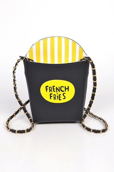 French Fries Crossbody Swing Clutch - Pikemla