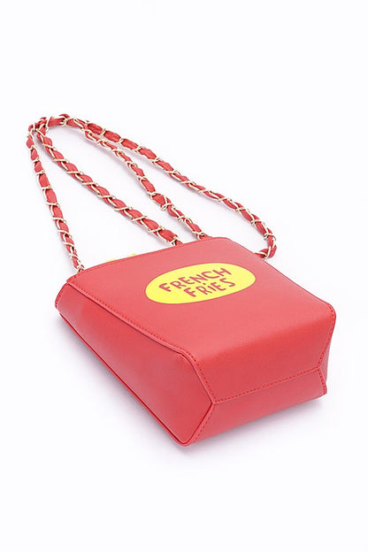 French Fries Crossbody Swing Clutch - Pikemla