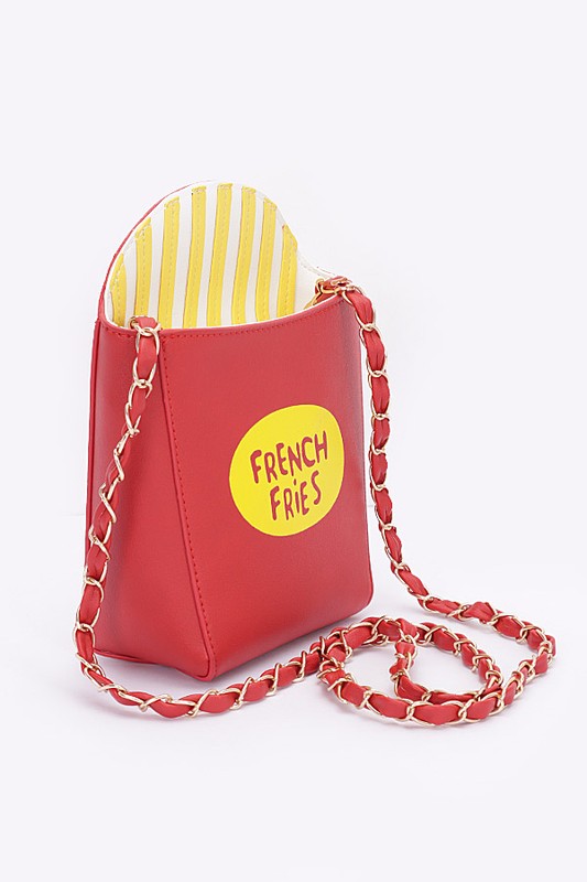 French Fries Crossbody Swing Clutch - Pikemla