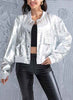 Metallic bomber jacket - Pikemla