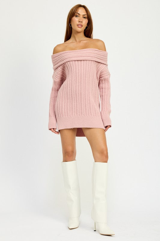 OVERSIZED OFF SHOULDER SWEATER - Pikemla