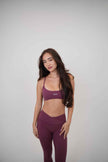 My Time Is Divine Plum Sculpt V-Waist Legging