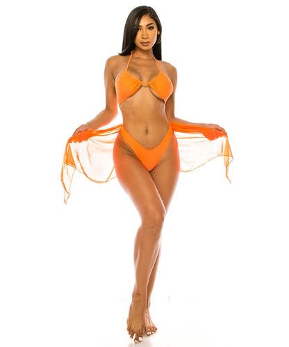 Three Piece Bikini Set - Pikemla