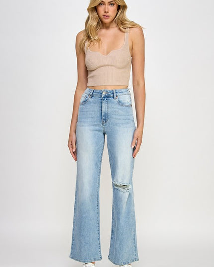 HIGH RISE RELAXED WIDE LEG - Pikemla