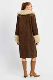 FAUX FUR MID TRENCH COAT