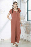 Comfort Button-up front closure Jumpsuit