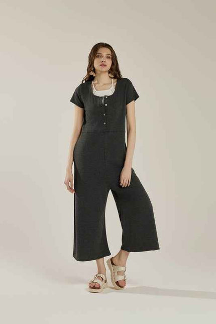 Comfort Button-up front closure Jumpsuit