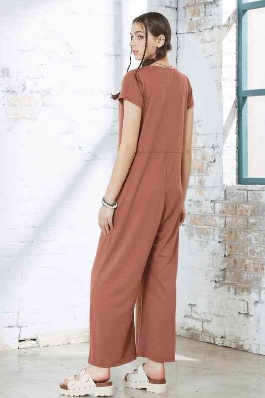 Comfort Button-up front closure Jumpsuit