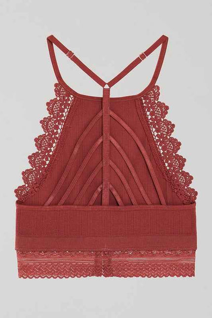 Seamless Crochet Lace & Strappy back Bralette