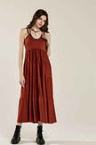 Plus Knit V-neck Ruffle Tiers Knit Maxi Dress