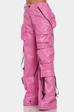 Pink Utility Cargo Pants