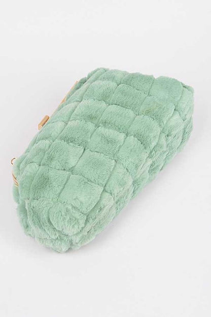 Quilted Faux Fur Iconic Swing Bag