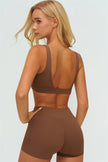 The Lushness V-Back Sports Bra Shorts 2-Piece Set
