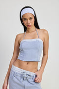 Halter Neck Cropped Top - Pikemla