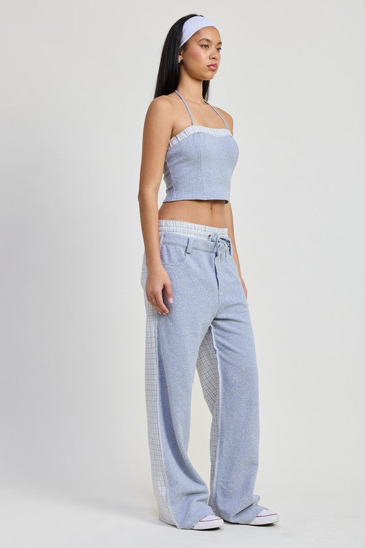 Halter Neck Cropped Top - Pikemla