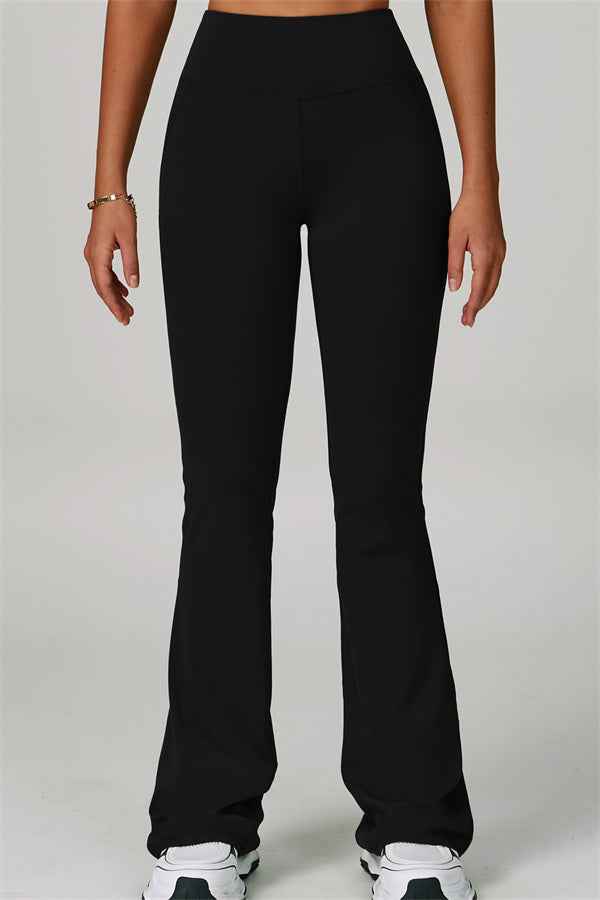 The Bold Cross Back Sports Bra Flared Leggings 2-Piece Set
