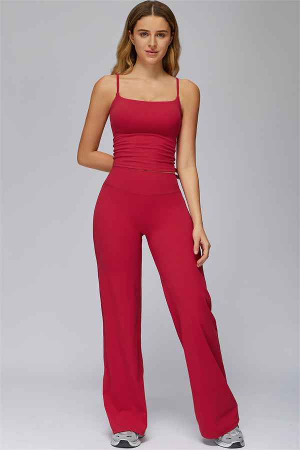 The FlexCore Crop Tank Flared Leggings 2-Piece Set
