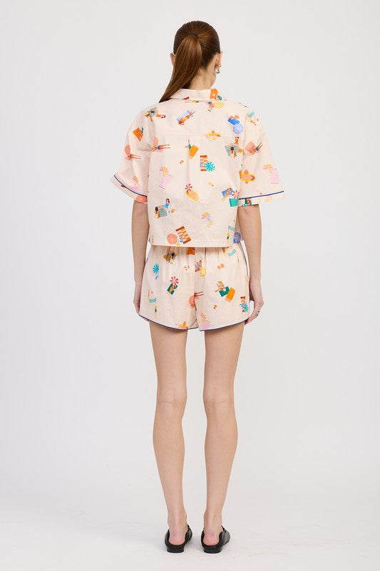 Leisure Island Button Down Top - Pikemla