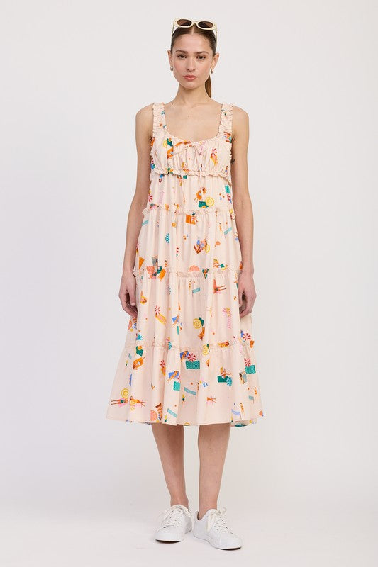 Leisure Island Tiered Babydoll Dress - Pikemla