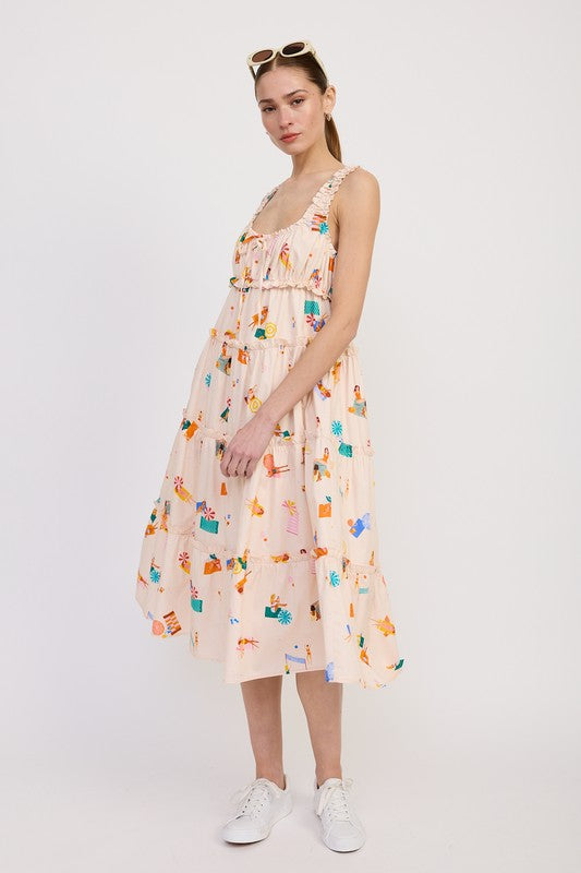 Leisure Island Tiered Babydoll Dress - Pikemla
