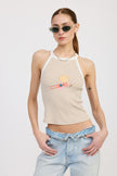 Leisure Island Racer Back Graphic Tank Top - Pikemla