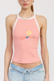 Leisure Island Racer Back Graphic Tank Top - Pikemla