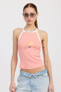 Leisure Island Racer Back Graphic Tank Top - Pikemla